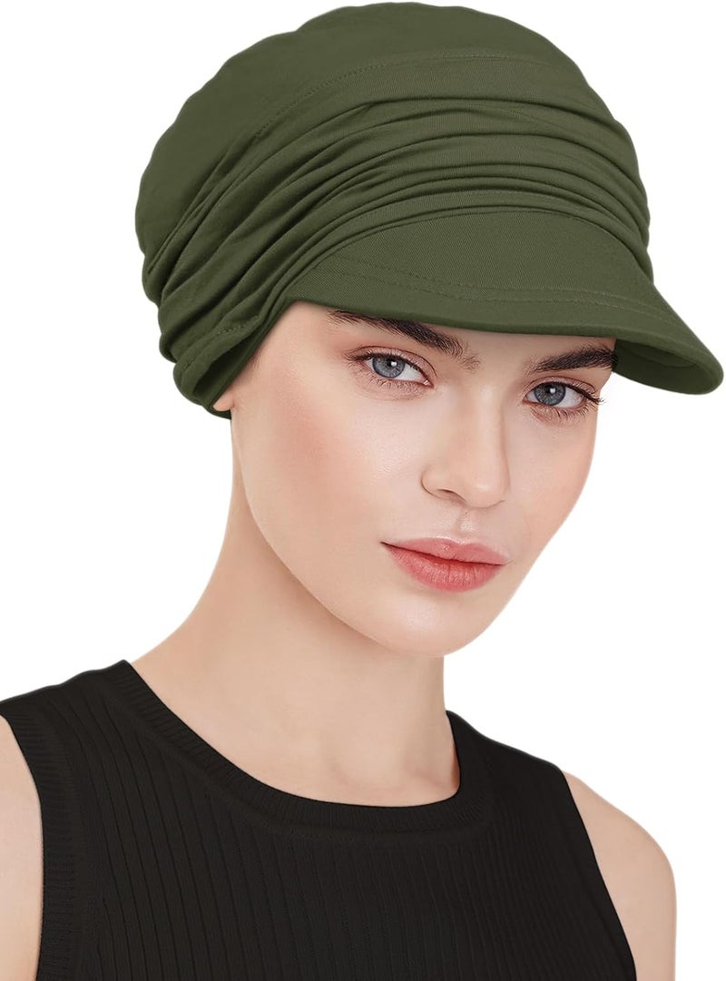 Awefeel Chemo Headwear Viscose Newsboy Cap for Women Fall and Winter Hats - Image 2